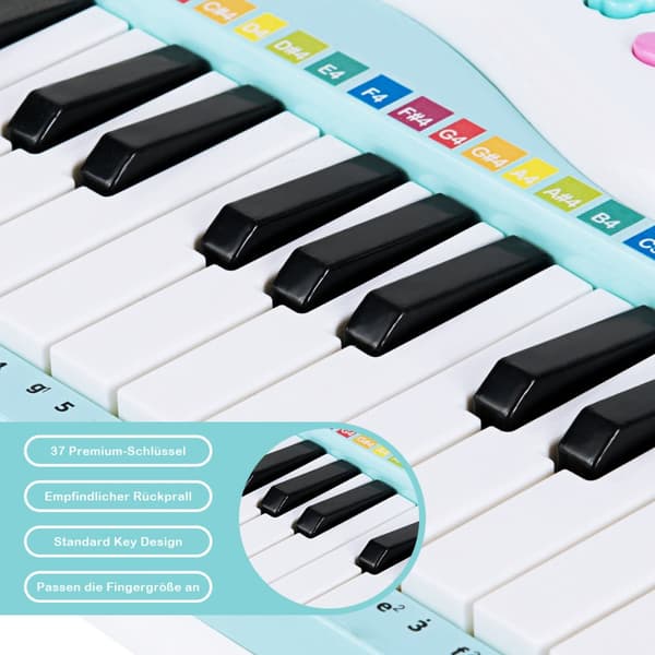 Digitaalipiano, 48x20x38 cm, Sininen