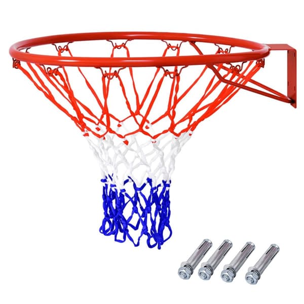 Koripallon kori, 46 cm, punainen valkoinen sininen