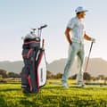Miniatyrbillede 6 af 8: Golfvogn Taske, 39x25x128 cm, Sort/Marineblå
