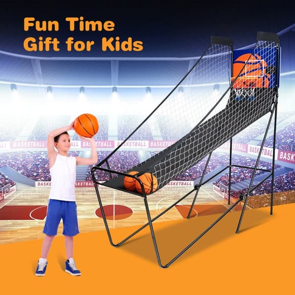 Arkad basketbollspel, 208x62x207 cm, Svart