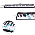 Miniatyrbild 3 av 8: Digitalt piano keyboard, 127x21.5x6.5 cm, Svart/Vit
