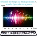 Miniatyrbild 6 av 8: Digitalt piano keyboard, 127x21.5x6.5 cm, Svart/Vit