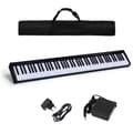 Miniatyrbillede 6 af 8: Digitalt klaver keyboard, 126.5x18x6.5 cm, Sort