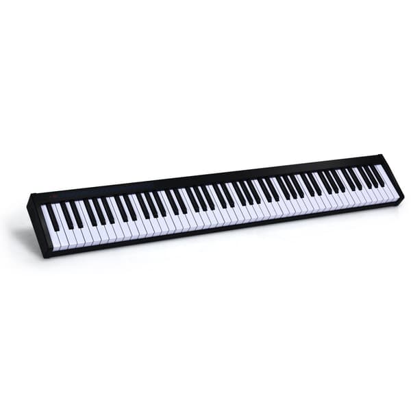 Digitalt klaver keyboard, 126.5x18x6.5 cm, Sort