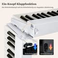 Miniatyrbild 7 av 8: Digitalpiano med tangentbord, 126x30x22,5 cm, Svart