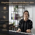 Miniatyrbild 6 av 8: Digitalpiano, Klaviatur, 126x30x22,5 cm, Svart