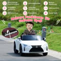 Pikkukuva 6 / 8: Lasten sähköauto, Lexus LC500, 107x60.5x43 cm, Musta