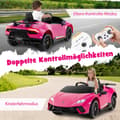 Pikkukuva 7 / 8: Lasten sähköauto, Lamborghini 12V, 118.5x63x48 cm, vaaleanpunainen