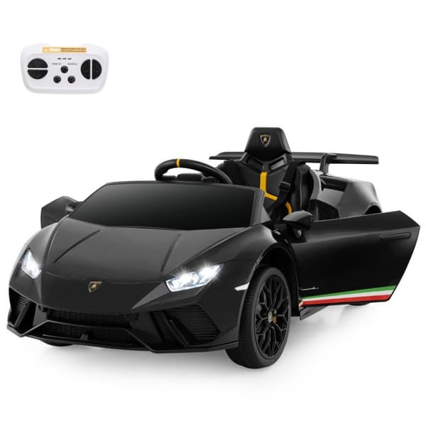 Lasten sähköauto, Lamborghini 12V, 118.5x63x48 cm, vaaleanpunainen