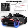 Pikkukuva 4 / 8: Lasten sähköauto, Lamborghini 12V, 118.5x63x48 cm, vaaleanpunainen