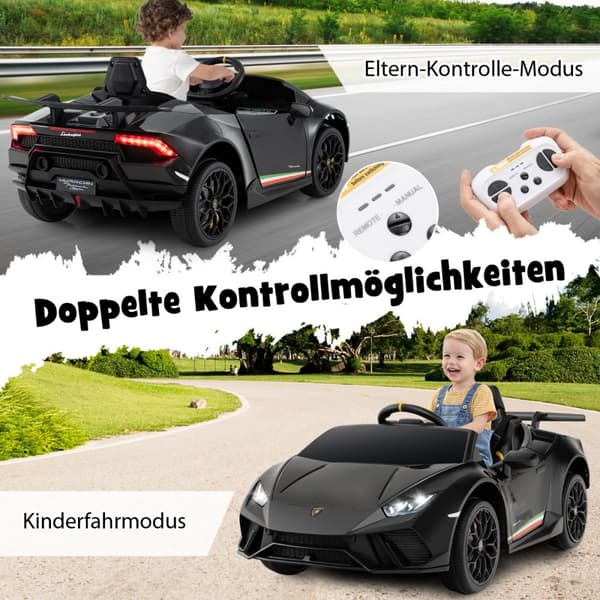 Lasten sähköauto, Lamborghini 12V, 118.5x63x48 cm, vaaleanpunainen