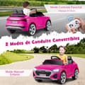 Pikkukuva 5 / 8: Sähköauto lapsille, Audi SQ8, 98x49x43 cm, Musta