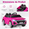 Pikkukuva 8 / 8: Sähköauto lapsille, Audi SQ8, 98x49x43 cm, Musta