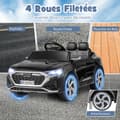 Miniatyrbillede 8 af 8: Elektrisk bil til børn, Audi SQ8, 98x49x43 cm, Sort
