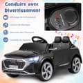 Miniatyrbillede 1 af 8: Elektrisk bil til børn, Audi SQ8, 98x49x43 cm, Sort
