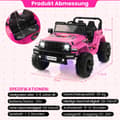 Miniatyrbild 5 av 8: Barnens Elbil, 24V, 77x115x67 cm, Rosa