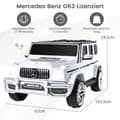 Pikkukuva 6 / 8: Sähköauto lapsille, Mercedes Benz, 105.5x62x54.5 cm, valkoinen