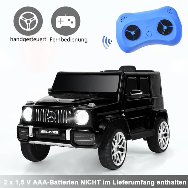 Sähköauto lapsille, Mercedes Benz, 105.5x62x54.5 cm, Musta