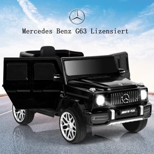 Elektrisk bil til børn, Mercedes Benz, 105,5x62x54,5 cm, Sort