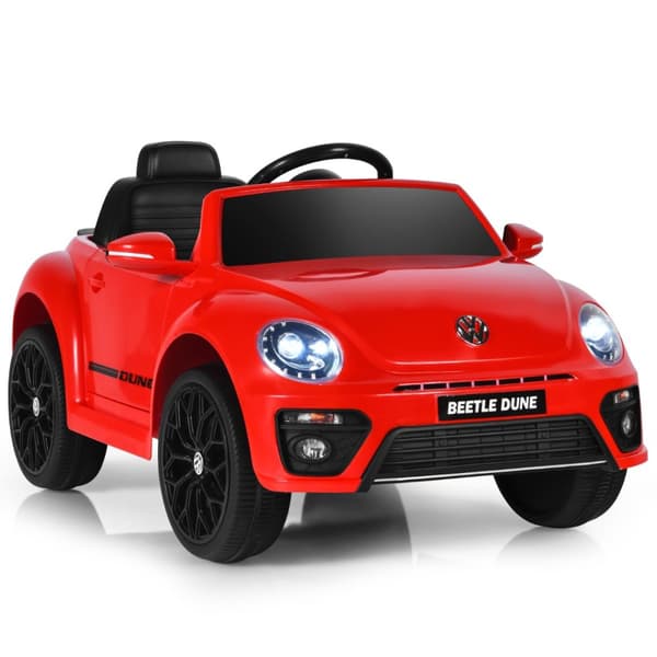 Lasten auto, VW Kupla, 94x55.5x47 cm, punainen