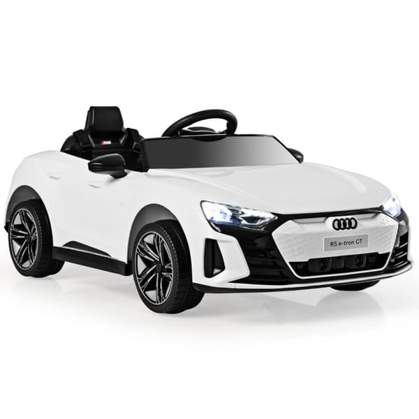 Lasten sähköauto, Audi RS, valkoinen