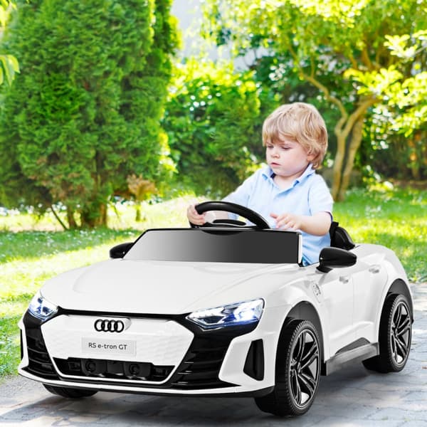 Lasten sähköauto, Audi RS, valkoinen