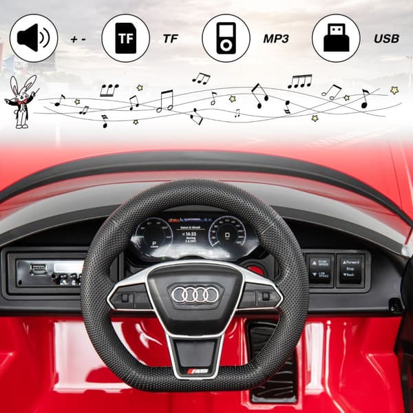 Lasten sähköauto, Audi RS, punainen