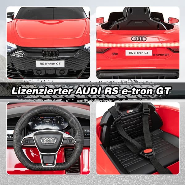 Lasten sähköauto, Audi RS, punainen