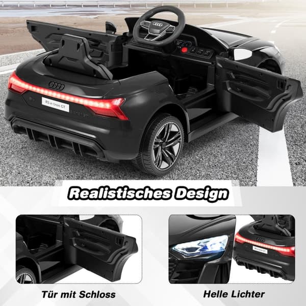 Lasten sähköauto, Audi RS, Musta