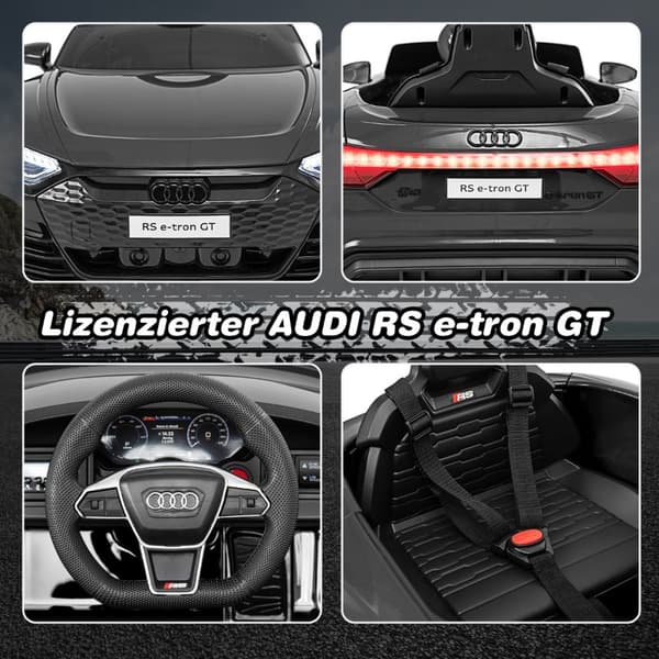Børns Elektrisk Bil, Audi RS, Sort