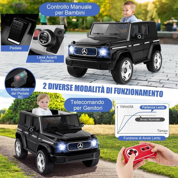 Lasten sähköauto, 12V 9AH 4WD, 121x74x62 cm, Musta