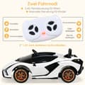Pikkukuva 5 / 8: Lasten sähköauto, 12V Lamborghini, 108x64x41 cm, valkoinen