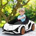 Pikkukuva 8 / 8: Lasten sähköauto, 12V Lamborghini, 108x64x41 cm, valkoinen