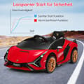 Pikkukuva 2 / 8: Lasten sähköauto, 12V Lamborghini, 108x64x41 cm, punainen