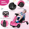 Pikkukuva 4 / 8: Sähkökäyttöinen Drift-auto, 85x45x55 cm, Pinkki