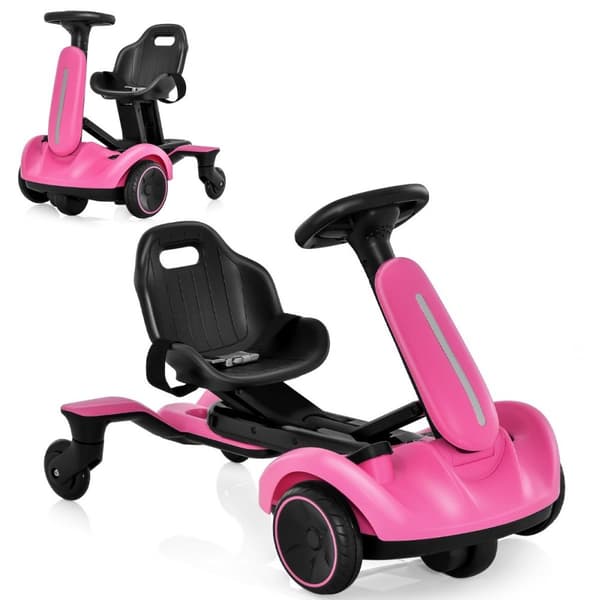 Sähkökäyttöinen Drift-auto, 85x45x55 cm, Pinkki