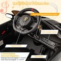 Pikkukuva 8 / 8: Sähköauto lapsille, Lamborghini kauko-ohjaimella & LED-ajovalot & äänitorvi & musiikki, 111x61x45 cm, Musta