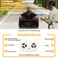 Pikkukuva 2 / 8: Sähköauto lapsille, Lamborghini kauko-ohjaimella & LED-ajovalot & äänitorvi & musiikki, 111x61x45 cm, Musta
