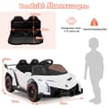 Pikkukuva 3 / 8: Sähköauto lapsille, Lamborghini kaukosäätimellä, 111x61x45 cm, Musta