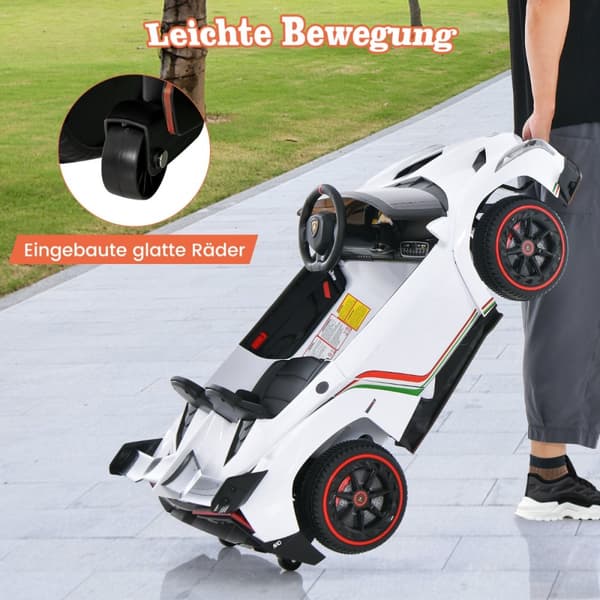 Sähköauto lapsille, Lamborghini kaukosäätimellä, 111x61x45 cm, Musta