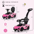 Pikkukuva 4 / 8: Ajettava kävelyvaunu lelu, Virallinen Lamborghini, 37x17x33 tuumaa, vaaleanpunainen