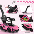 Pikkukuva 8 / 8: Ajettava kävelyvaunu lelu, Virallinen Lamborghini, 37x17x33 tuumaa, vaaleanpunainen
