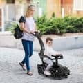 Pikkukuva 2 / 8: Ajettava kävelyvaunu lelukärry, Virallinen Lamborghini, 37x17x33 tuumaa, Musta