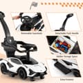 Pikkukuva 8 / 8: Kävely-leikkiauto vaunukärry, Lamborghini, 37x17x33 tuumaa, valkoinen