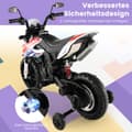 Pikkukuva 5 / 8: Sähköinen lasten moottoripyörä, Aprilia, 106.5x56x80 cm, valkoinen