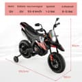 Pikkukuva 1 / 8: Lasten sähkömoottoripyörä, Aprilia, 106,5x56x80 cm, punainen