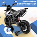 Pikkukuva 3 / 8: Lasten moottoripyörä, Aprilia sähköinen lasten moottoripyörä, 106.5x56x80 cm, sininen