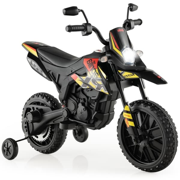 Lasten sähkömoottoripyörä, Aprilia, 106.5x56x80 cm, Musta