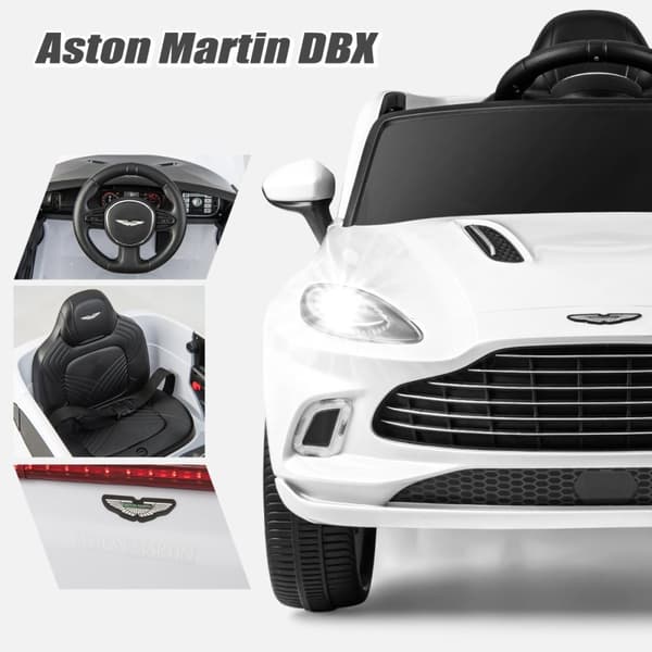 Lasten sähköauto, 12V Aston Martin DBX, 106x62x51.5 cm, pinkki