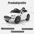 Pikkukuva 7 / 8: Lasten sähköauto, 12V Aston Martin DBX, 106x62x51.5 cm, pinkki
